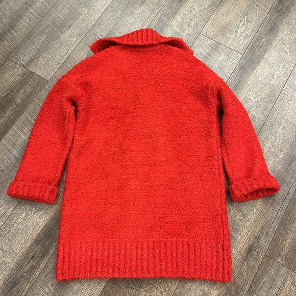 Cherry Red Ann Taylor Double Breasted Coatigan - Picture 11 of 15